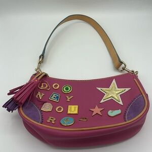 VTG Dooney & Bourne Pink Alphabet Y2K Lindsay Lohan Shoulder Bag